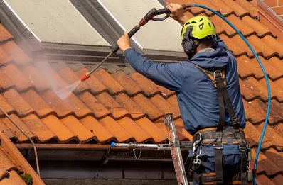 Démoussage et hydrofuge de toiture au Vibal